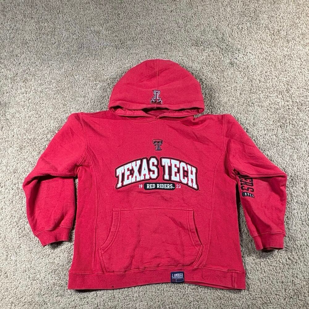 Texas Tech Red Raiders Hoodie J. America Mega‎ Hood Youth Boys Size Large